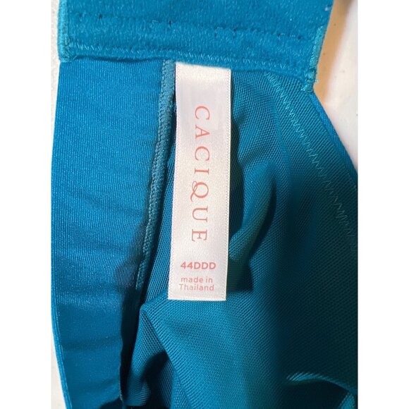 Cacique 44DDD lightly lined no wire Wireless Bras Set Of 2 Pink & Teal Nylon Ble - Picture 6 of 8